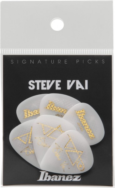 IBANEZ Picks Signature Series - Steve Vai - 6 pcs. White 1,0mm Heavy (B1000SVR-WH)