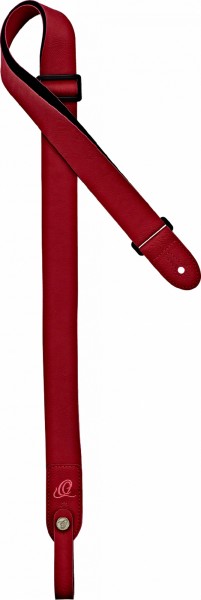 ORTEGA Vegan Series Ukulelengurt - Red + Bonus CONNECT-XX (OSVU-RD)