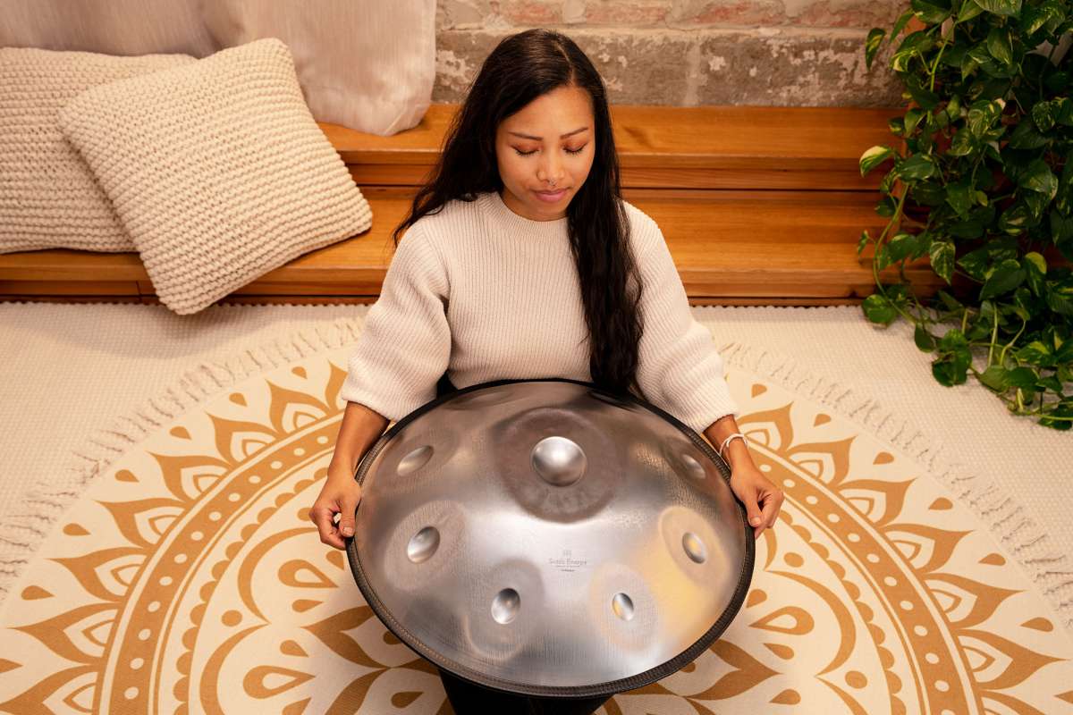 MEINL Sonic Energy Sensory Handpan Stainless Steel D Amara 9 Notes 440 Hz Silver Nobody is perfect 1B HPSTL91S Sensory Handpans Meinl Sonic Energy MEINL Shop
