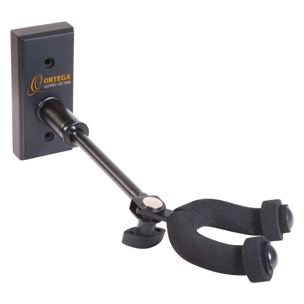 ORTEGA Adjustable Guitar Wall Hanger - Black (OGHAD-1)