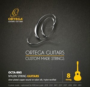 ORTEGA Single String - Nylon Silver- plated Copper Wound - Single String 041 (OCTA-8G3)