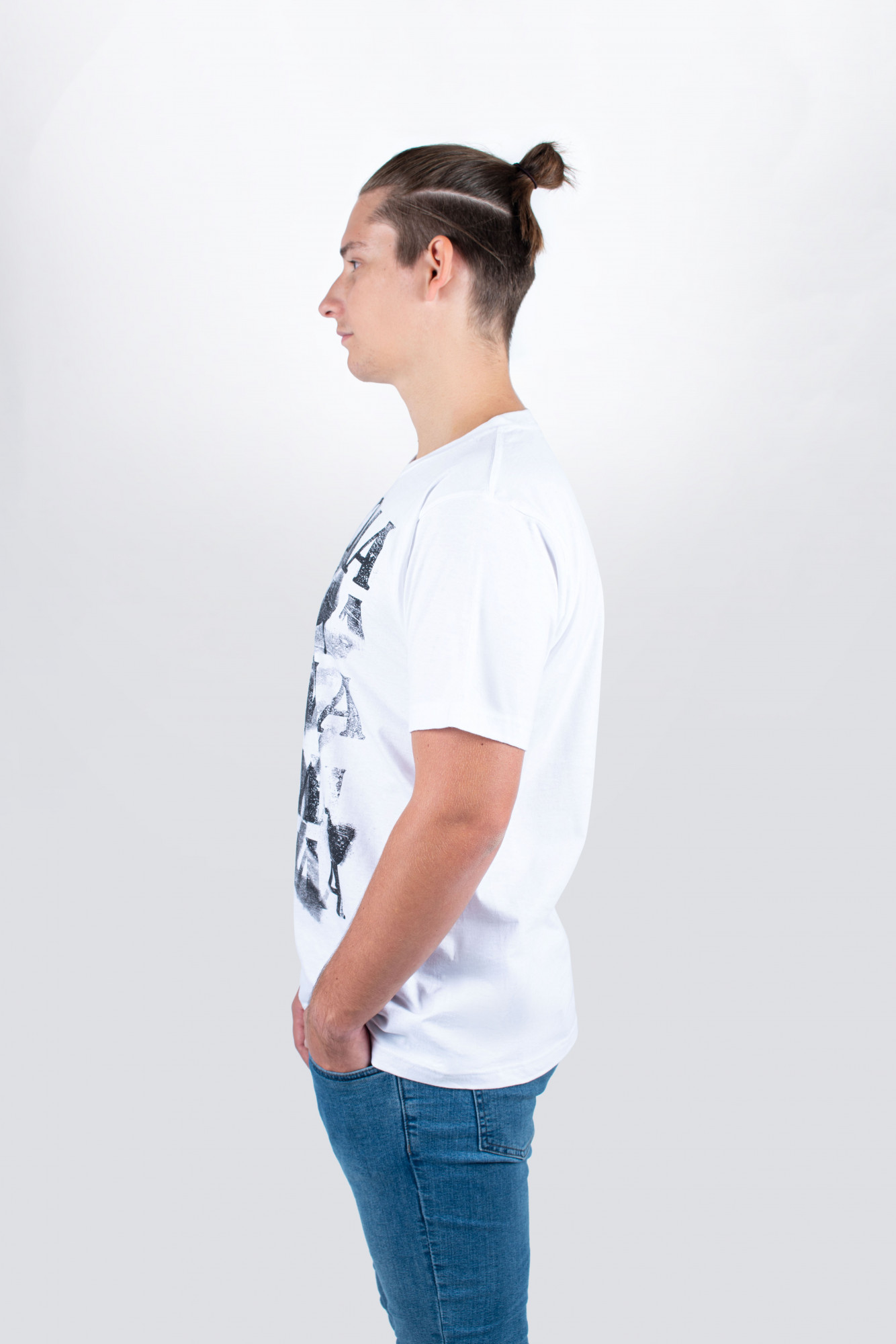 Frontprint Shop mit Paint Spray T-Shirt | (TT10GHET) in | TAMA MEINL weiß SALE