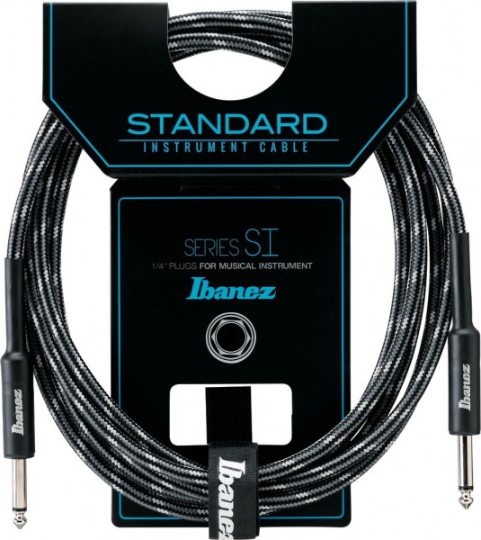 IBANEZ SI Series (Standard) Guitar Instrument Cable - 2 Straight Plugs Woven - Male - Male, Camouflage City - 6,10 m / 20 ft (SI20-CCT)