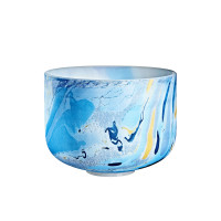 MEINL Sonic Energy Marble Crystal Singing Bowl, 10" / 25 cm, Ton A4, Stirnchakra (MCSB10A)