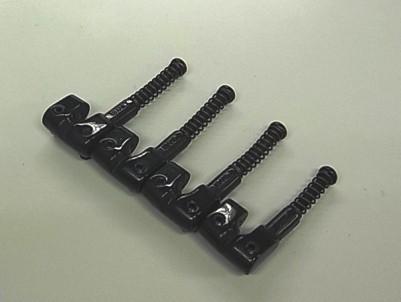 IBANEZ Sattelset in schwarz 2009 für B10 Brücke 4er Satz (2BB1MDI015)