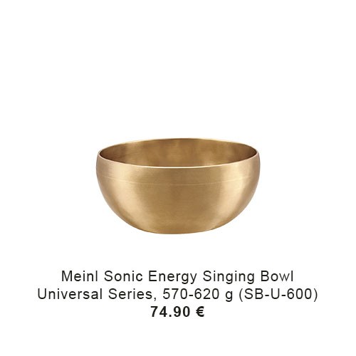 MEINL Sonic Energy Singing Bowl - UNIVERSAL SERIES - 5.5 - 5.7" / 14 -14.5 cm - 20.1 - 21.9 oz / 570 - 620 g (SB-U-600) 