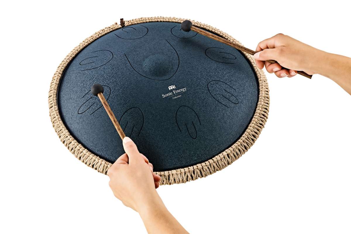 Meinl Octave Steel Tongue Drum D Amara Floral Design - Navy