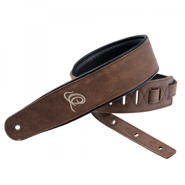 ORTEGA Genuine-Leather Guitar-Strap - Sand Blasted Rock (OSAR-7)