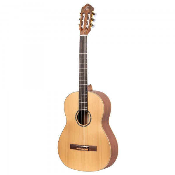 ORTEGA Family Series Pro 4/4 Slim Neck Konzertgitarre 6 String Lefty - Zeder / Mahagoni Natur + Bag (R131SN-L)