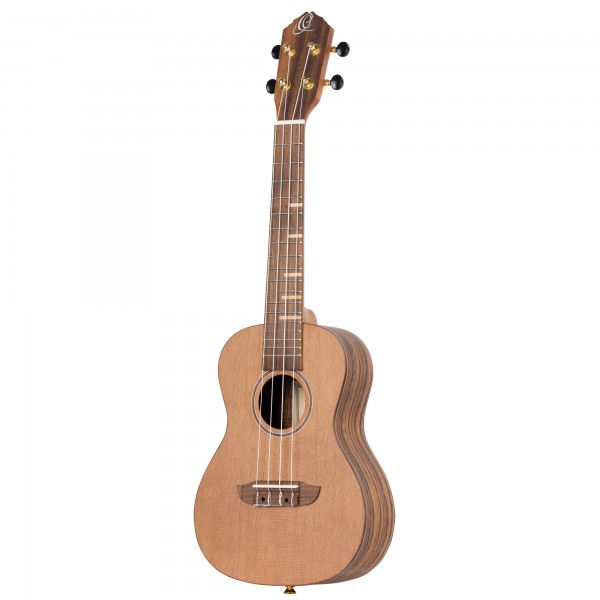 ORTEGA Timber Serie Konzert Ukulele 4 String Lefty - Solid Cedar / Walnut Natural + Bag (RUTI-CC-L)