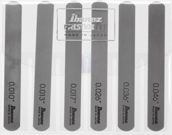 IBANEZ Prestige Nut File Set for Electric Guitars - (.010/.013/.017/.026/.036/.046) (4449EG61X)