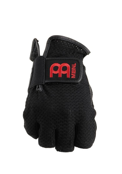 MEINL Drummer Gloves finger-less - black with red logo, size L (MDGFL-L)