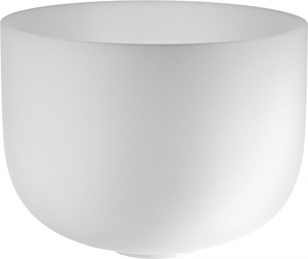MEINL Sonic Energy Crystal Singing Bowl, white-frosted, 13" / 33 cm, Ton D4, Sakralchakra (CSB13D)
