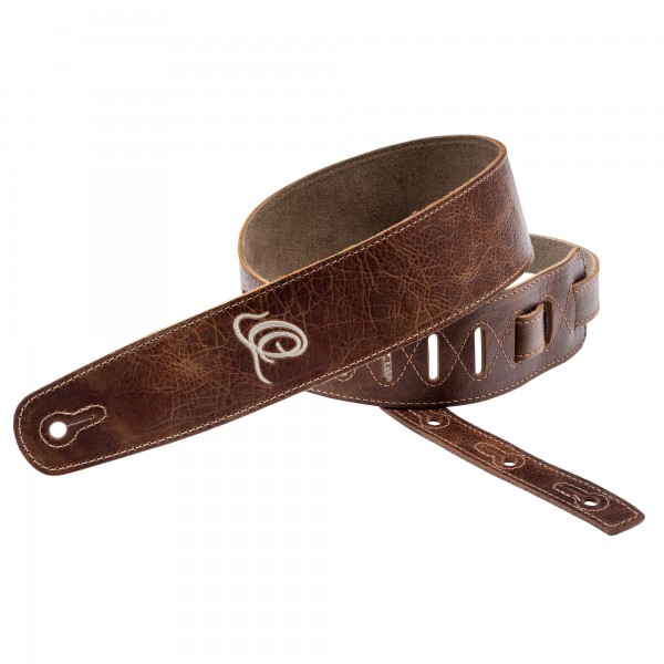 ORTEGA Suede-Leather Guitar-Strap - Vintage Malt (OSSU-50)