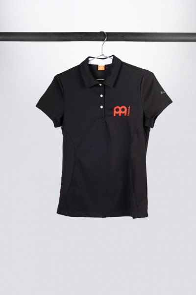 Meinl Woman Polo-Shirt schwarz mit rotem Meinl Logo (M28P)