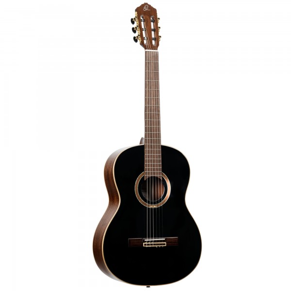 ORTEGA Performer Series 4/4 Classical Guitar 6-String - Black + Gig Bag (RE238SN-BKT)