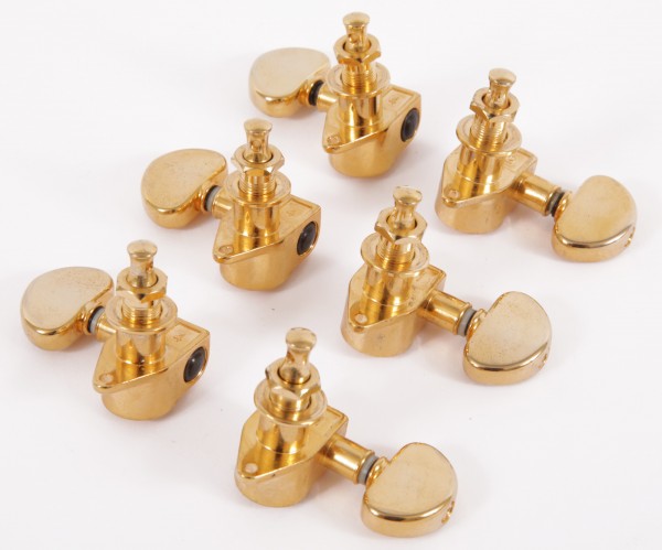 IBANEZ acoustic guitar machine head tuner set Grover - 3 x left/3 x right in gold tone (5AMH41E)