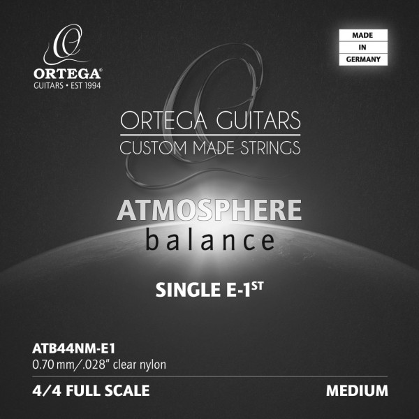 ORTEGA Atmosphere Balance Series Nylon String - E1 Medium Tension (ATB44NM-E1)