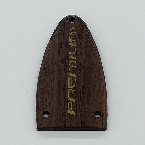 IBANEZ Truss Rod Cover Walnut Flat w/ Premium-Logo (4PT1PC0017WNF)