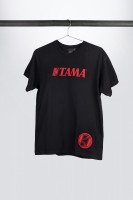 Tama t-shirt in black with red logo on chest (TT113) Tama t-shirt in black with red logo on chest (TT113)