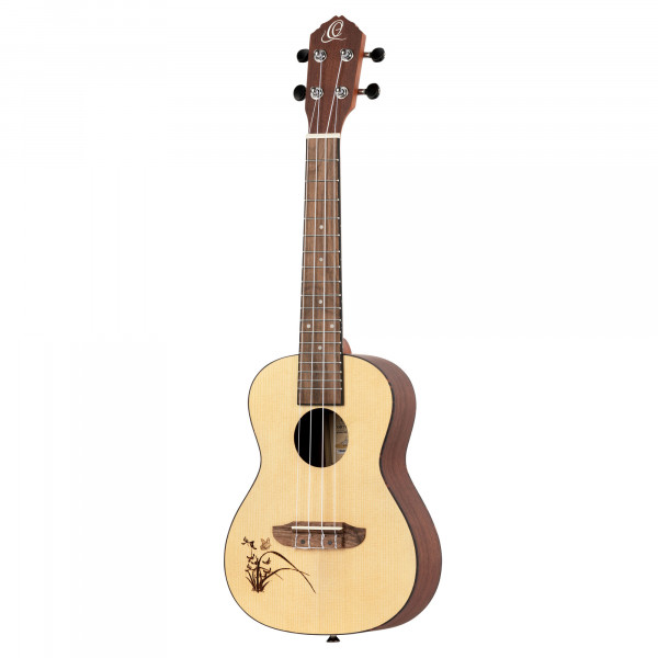 ORTEGA Bonfire Serie Konzert Ukulele 4 String Lefty - Fichte/Sapele Natur (RU5L)