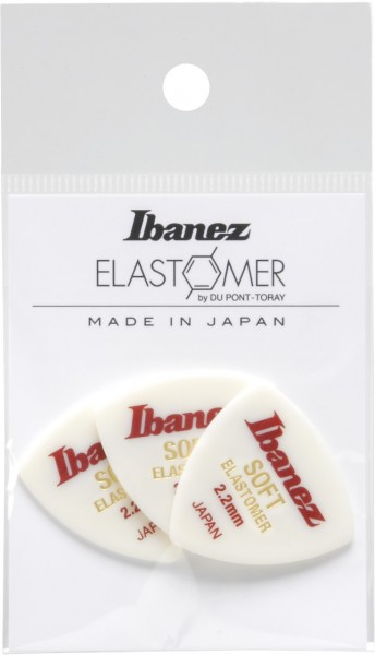 IBANEZ Elastomer Triangel Plektren 2,2mm Soft - 3 Stück (BEL4ST22)