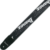 Preview: IBANEZ Design Strap - Black/White Logos (GSD50-P6) Preview: IBANEZ Design Strap - Black/White Logos (GSD50-P6)
