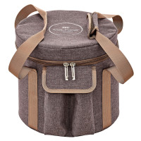 Meinl Sonic Energy 8" Crystal Singing Bowl Bag, for 8" bowls - Brown (CSBB8BR)