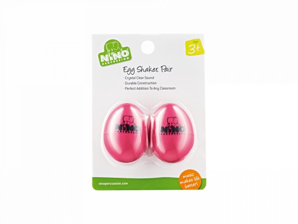 NINO Percussion Egg Shaker Paar - Erdbeer pink (NINO540SP-2)