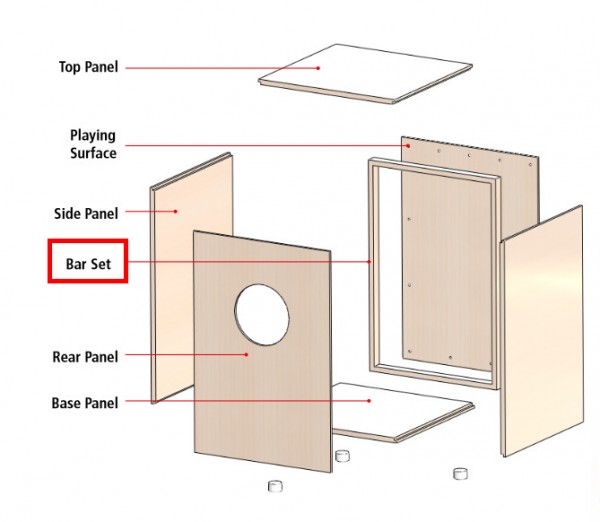 MEINL Percussion - Spare Bar Set My own cajon (MYO-SPARE-05)