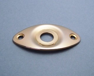 IBANEZ oval jack plate - gold for selected AR models (4JP12A0001)