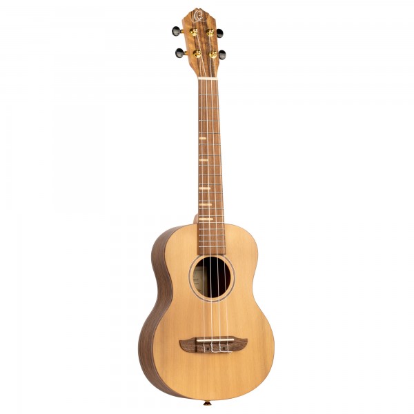 ORTEGA Timber Serie Tenor Ukulele 4 String - Solid Cedar / Walnut Natural + Bag (RUTI-TE)