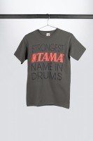 TAMA T-Shirt in dunkelgrau mit "Strongest Name" Frontprint (TT14CC) TAMA T-Shirt in dunkelgrau mit "Strongest Name" Frontprint (TT14CC)