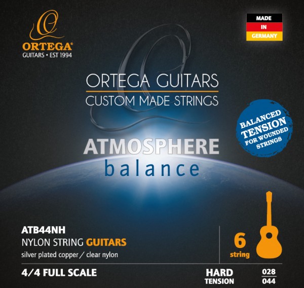 ORTEGA Atmosphere Balance Serie Nylon String Set - Hard Tension (ATB44NH)