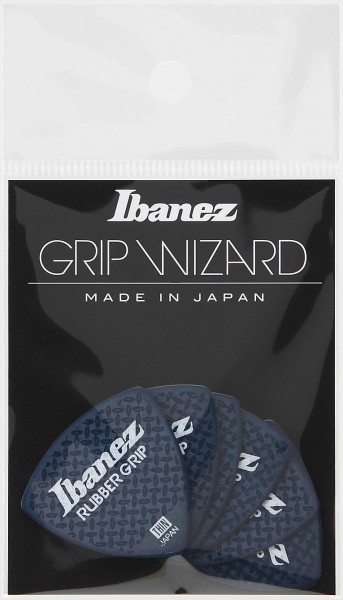 IBANEZ Grip Wizard Series Rubber Grip Picks 6 pcs. - blue (PPA4TRG-DB)