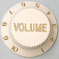 IBANEZ ABS Volume Potiknopf - weiß für GIO/JEM/RG Modelle (4KB1CF1W)