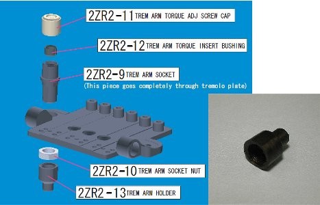 IBANEZ arm holder - for ZR tremolo (2ZR2-13)