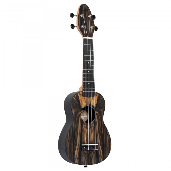 KEIKI K3 Series Soprano Ukulele Set - White Ebony / ABS (K3-WEB)