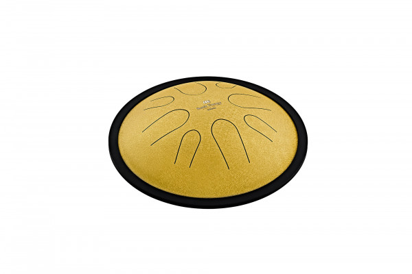 Meinl Sonic Energy 10" Compact Steel Tongue Drum, D Minor, 8 Notes, 432 Hz, Gold (CSTD3G)