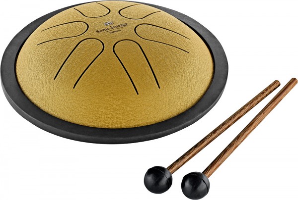 Meinl Sonic Energy 6" Mini Steel Tongue Drum, H Dur, 6 Töne, 440 Hz, Gold (MSTD3G)