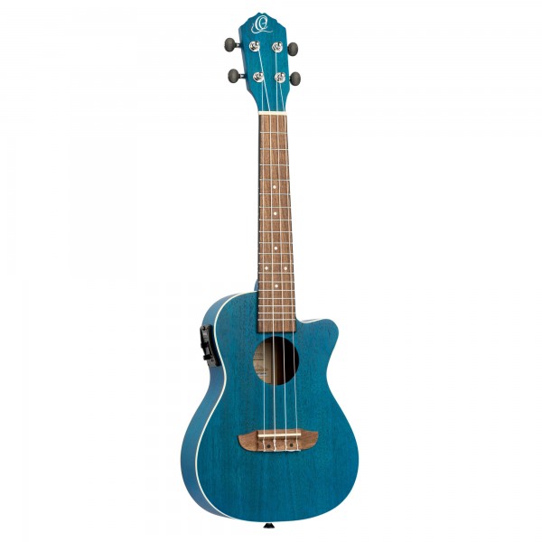 ORTEGA Earth Series Concert Preamp Ukulele 4 String - Ocean Blue (RUOCEAN-CE)