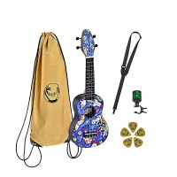 KEIKI K2 Series Soprano Ukulele Set - Agathis / ABS Spaceman (K2-SP)