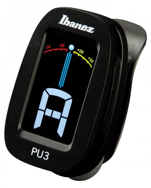 IBANEZ Chromatic / Automatic Clip Tuner - Black (PU3-BK)