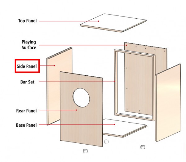 MEINL Percussion - Seitenteile My own cajon, 2 stück (MYO-SPARE-04)