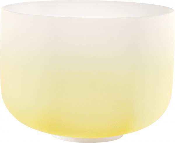 Meinl Sonic Energy 12" color-frosted Crystal Singing Bowl E4, Yellow, 440 Hz, Solarplexus Chakra (CSBC12E)