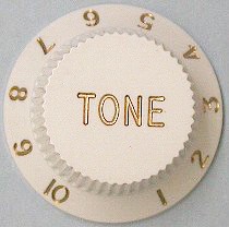 IBANEZ abs tone control knob - white for selected SIGNATURE/RC/RG/GIO models (4KB1CF2W)