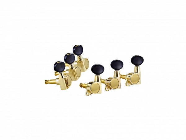 ORTEGA 3+3 Guitar Tuning Machines - Gold (OTMEG33-GO)