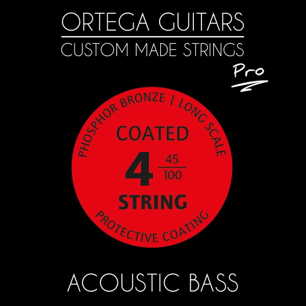 ORTEGA Custom Made Strings Pro - Akustikbass 4 String (ABP-4)