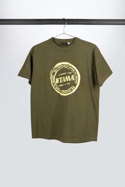 Tama t-shirt in dark green with "The Strongest Name" frontprint (TT210)