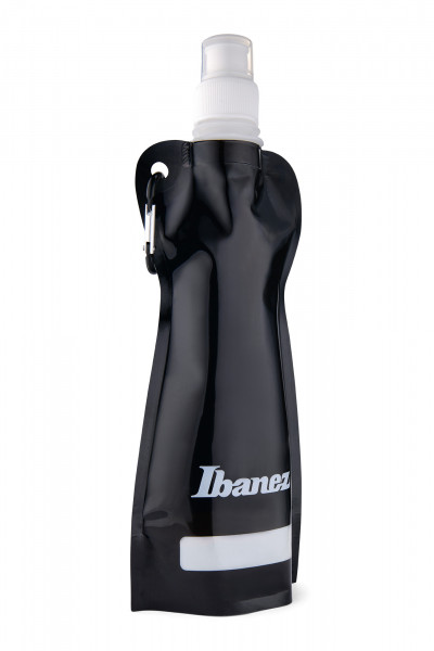 IBANEZ Foldable Bottle Black With White Logo (IBZ-FOLBTL-BK)